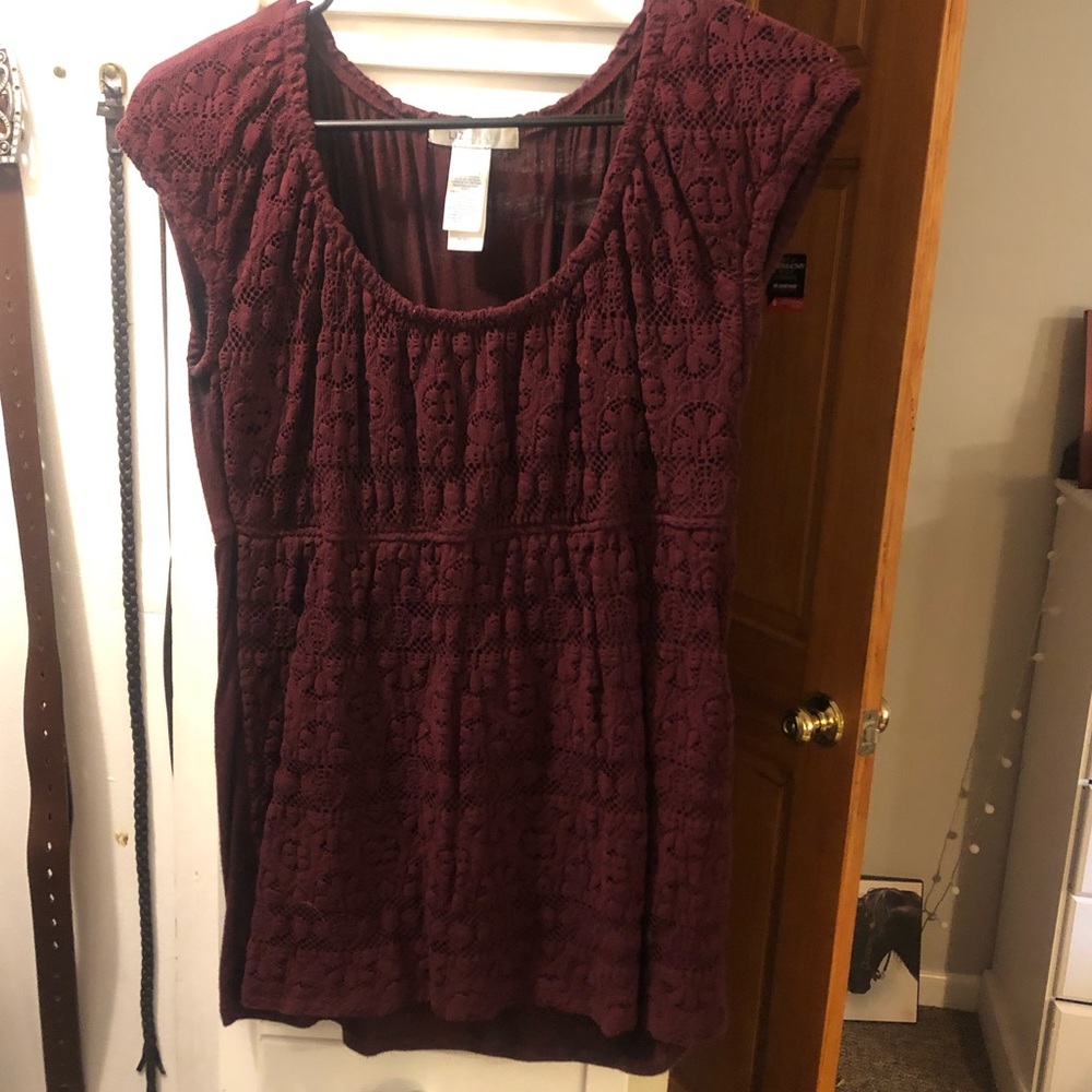 Maroon blouse